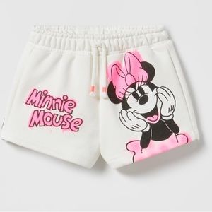 5-6 Years Zara Mickey Neon Shorts